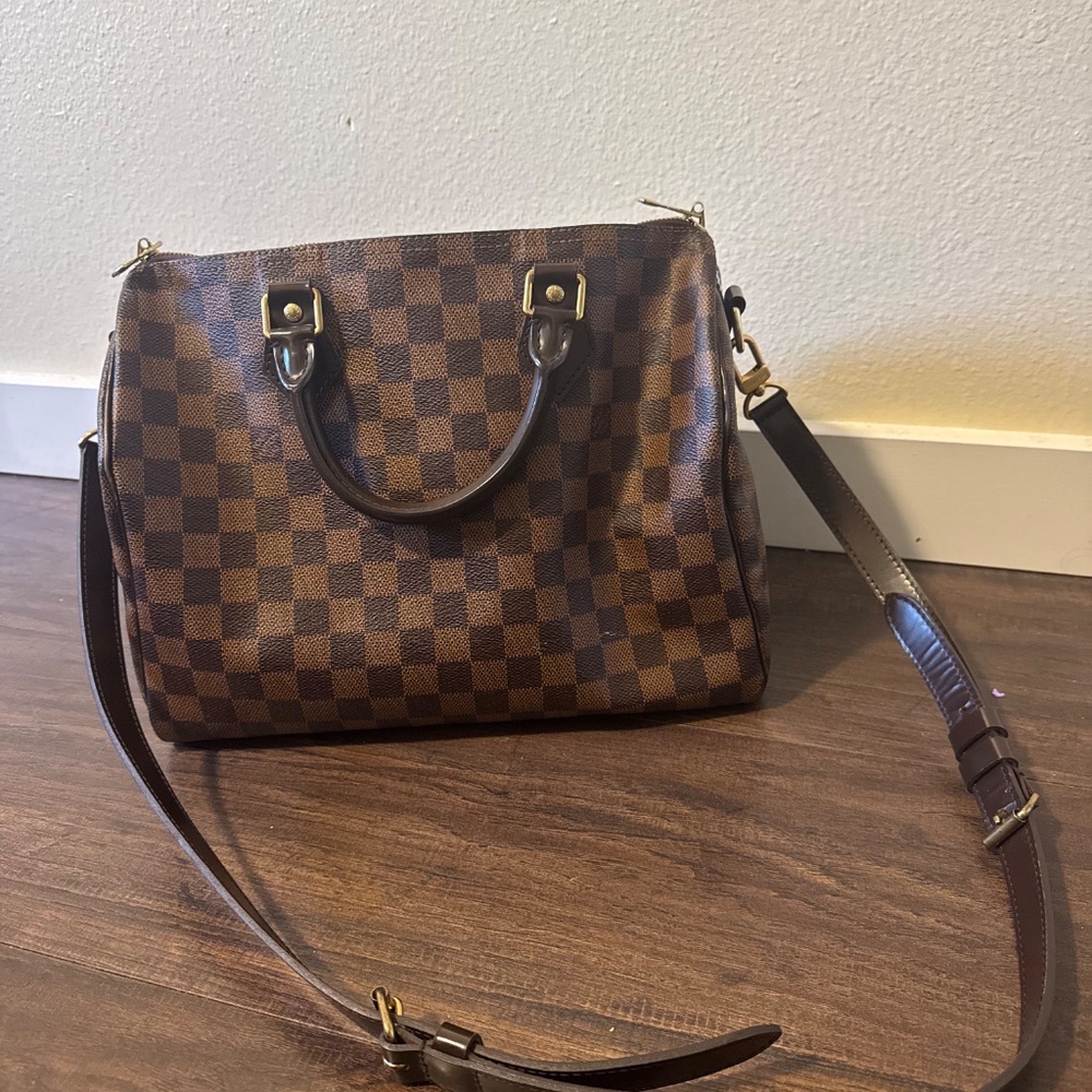 Louis Vuitton Damier Ebene Speedy Bandoulière - Picture 2 of 13
